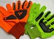 cotton working glove, corded glove, impact glove, hi visible green orange gloves, canvas glove mitts