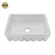 porcelain kitchen sink, porcelain apron sink, porcelain farmhouse sink