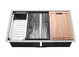 stainless steel sink, kitchen sink, workstation sink