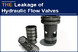 Leakage of hydraulic flow valve